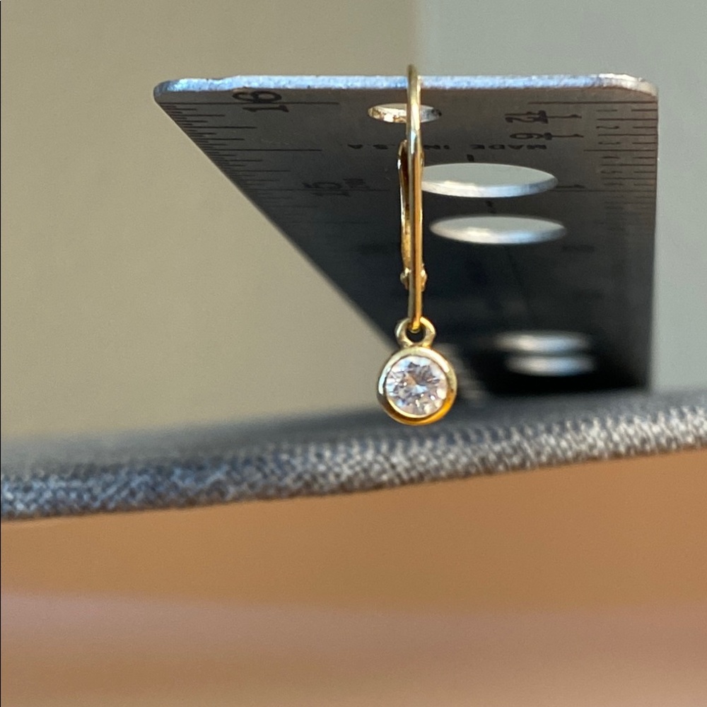 Elegant 14k Gold Natural Diamond Drop Earring✨